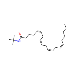 CCCCC/C=C\C/C=C\C/C=C\C/C=C\CCCC(=O)NC(C)(C)C ZINC000013761103