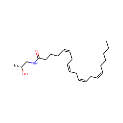 CCCCC/C=C\C/C=C\C/C=C\C/C=C\CCCC(=O)NC[C@@H](C)O ZINC000013737354
