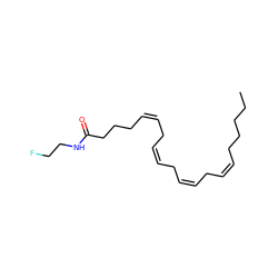 CCCCC/C=C\C/C=C\C/C=C\C/C=C\CCCC(=O)NCCF ZINC000013782506