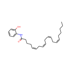 CCCCC/C=C\C/C=C\C/C=C\C/C=C\CCCC(=O)Nc1ccccc1O ZINC000013760076