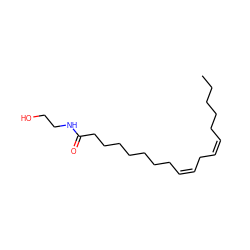 CCCCC/C=C\C/C=C\CCCCCCCC(=O)NCCO ZINC000008689957