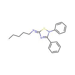 CCCCC/N=c1\nc(-c2ccccc2)n(-c2ccccc2)s1 ZINC000101506422