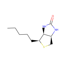 CCCCC[C@@H]1SC[C@@H]2NC(=O)N[C@H]12 ZINC000034597488