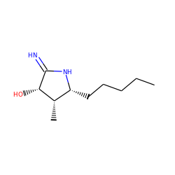 CCCCC[C@H]1NC(=N)[C@@H](O)[C@H]1C ZINC000013819773