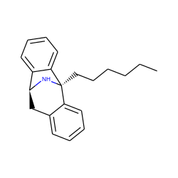 CCCCCC[C@@]12N[C@@H](Cc3ccccc31)c1ccccc12 ZINC000026016511