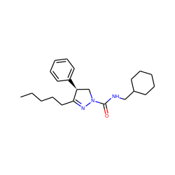 CCCCCC1=NN(C(=O)NCC2CCCCC2)C[C@@H]1c1ccccc1 ZINC000058592494