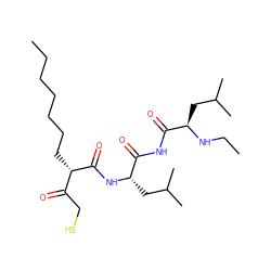 CCCCCCC[C@@H](C(=O)CS)C(=O)N[C@@H](CC(C)C)C(=O)NC(=O)[C@@H](CC(C)C)NCC ZINC000034801658