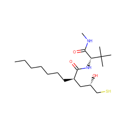 CCCCCCC[C@H](C[C@H](O)CS)C(=O)N[C@H](C(=O)NC)C(C)(C)C ZINC000014096332