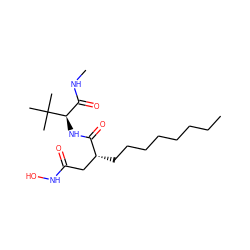 CCCCCCCC[C@H](CC(=O)NO)C(=O)N[C@H](C(=O)NC)C(C)(C)C ZINC000034801747