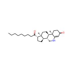 CCCCCCCCC(=O)[C@H]1CC[C@@H]2[C@H]3CNC4=CC(=O)CC[C@]4(C)[C@@H]3CC[C@]12C ZINC000036188824