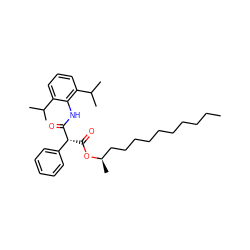 CCCCCCCCCC[C@@H](C)OC(=O)[C@@H](C(=O)Nc1c(C(C)C)cccc1C(C)C)c1ccccc1 ZINC000014286954