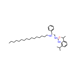 CCCCCCCCCCCCCCCCN[C@@H](CNC(=O)Nc1c(C(C)C)cccc1C(C)C)c1ccccc1 ZINC000036330949