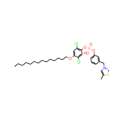 CCCCCCCCCCCCCCOc1cc(Cl)c(O[P@@](=O)(O)Oc2cccc(C[n+]3csc(C)c3)c2)cc1Cl ZINC000049649312