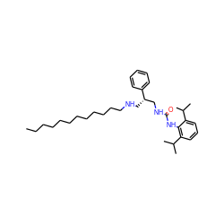 CCCCCCCCCCCCNC[C@@H](CNC(=O)Nc1c(C(C)C)cccc1C(C)C)c1ccccc1 ZINC000036330982