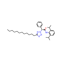 CCCCCCCCCCCCc1nnn([C@H](C(=O)Nc2c(C(C)C)cccc2C(C)C)c2ccccc2)n1 ZINC000036331104