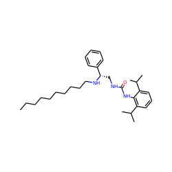 CCCCCCCCCCN[C@@H](CNC(=O)Nc1c(C(C)C)cccc1C(C)C)c1ccccc1 ZINC000036330953