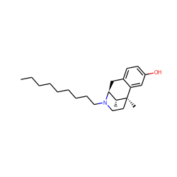 CCCCCCCCCN1CC[C@]2(C)c3cc(O)ccc3C[C@H]1[C@H]2C ZINC000036126876