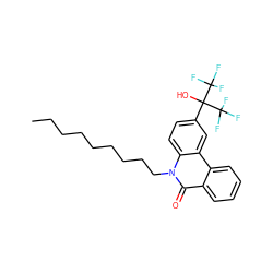 CCCCCCCCCn1c(=O)c2ccccc2c2cc(C(O)(C(F)(F)F)C(F)(F)F)ccc21 ZINC000049781305