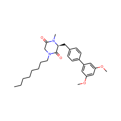 CCCCCCCCN1CC(=O)N(C)[C@@H](Cc2ccc(-c3cc(OC)cc(OC)c3)cc2)C1=O ZINC000038159202