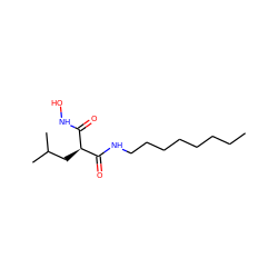 CCCCCCCCNC(=O)[C@@H](CC(C)C)C(=O)NO ZINC000014113735