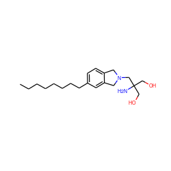 CCCCCCCCc1ccc2c(c1)CN(CC(N)(CO)CO)C2 ZINC000114101230