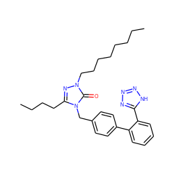 CCCCCCCCn1nc(CCCC)n(Cc2ccc(-c3ccccc3-c3nnn[nH]3)cc2)c1=O ZINC000036222307