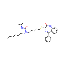 CCCCCCCN(CCCCCS[C@H]1N=C(c2ccccc2)c2ccccc2NC1=O)C(=O)NC(C)C ZINC000036331588