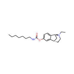 CCCCCCCNC(=O)Oc1ccc2c(c1)[C@H]1CCN(CC)[C@H]2C1 ZINC000169368650