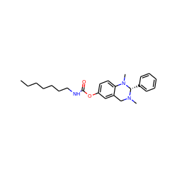 CCCCCCCNC(=O)Oc1ccc2c(c1)CN(C)[C@@H](c1ccccc1)N2C ZINC000653724577