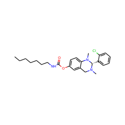 CCCCCCCNC(=O)Oc1ccc2c(c1)CN(C)[C@@H](c1ccccc1Cl)N2C ZINC000653720284