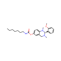 CCCCCCCNC(=O)Oc1ccc2c(c1)CN(C)[C@H](c1ccccc1OC)N2C ZINC000653742667