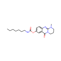 CCCCCCCNC(=O)Oc1ccc2nc3n(c(=O)c2c1)CCCN3C ZINC000299829156