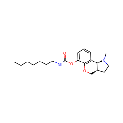 CCCCCCCNC(=O)Oc1cccc2c1OC[C@@H]1CCN(C)[C@H]21 ZINC000014947453