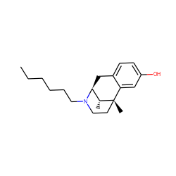 CCCCCCN1CC[C@@]2(C)c3cc(O)ccc3C[C@H]1[C@H]2C ZINC000100733178