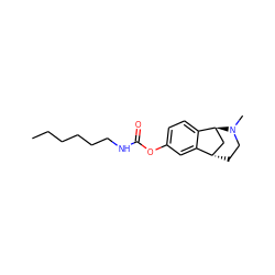 CCCCCCNC(=O)Oc1ccc2c(c1)[C@H]1CCN(C)[C@H]2C1 ZINC000169315175