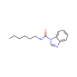 CCCCCCNC(=O)n1cnc2ccccc21 ZINC000026183008