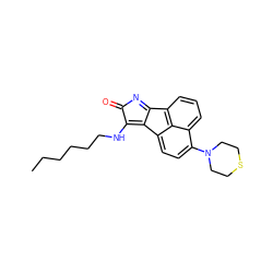 CCCCCCNc1c2c3ccc(N4CCSCC4)c4cccc(c-2nc1=O)c43 ZINC000095596613