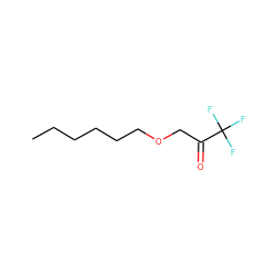 CCCCCCOCC(=O)C(F)(F)F ZINC000013492590