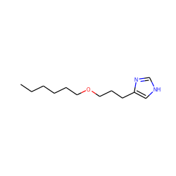 CCCCCCOCCCc1c[nH]cn1 ZINC000013560967