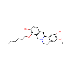 CCCCCCOc1c(O)ccc2c1CN1CCc3cc(OC)c(O)cc3[C@@H]1C2 ZINC001772651498