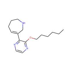 CCCCCCOc1nccnc1C1=CCCCNC1 ZINC000013743106