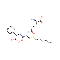 CCCCCCSC[C@H](NC(=O)CC[C@@H](N)C(=O)O)C(=O)N[C@@H](C(=O)O)c1ccccc1 ZINC000029567332