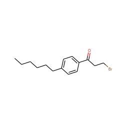 CCCCCCc1ccc(C(=O)CCBr)cc1 ZINC000014969063