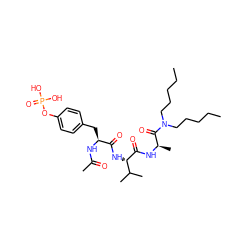 CCCCCN(CCCCC)C(=O)[C@@H](C)NC(=O)[C@@H](NC(=O)[C@H](Cc1ccc(OP(=O)(O)O)cc1)NC(C)=O)C(C)C ZINC000027433829