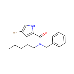 CCCCCN(Cc1ccccc1)C(=O)c1cc(Br)c[nH]1 ZINC000103232567