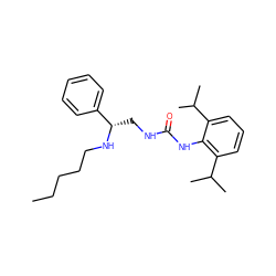 CCCCCN[C@@H](CNC(=O)Nc1c(C(C)C)cccc1C(C)C)c1ccccc1 ZINC000013737252