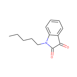 CCCCCN1C(=O)C(=O)c2ccccc21 ZINC000001793680