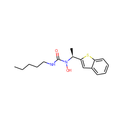 CCCCCNC(=O)N(O)[C@@H](C)c1cc2ccccc2s1 ZINC000013762821