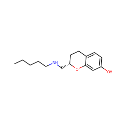 CCCCCNC[C@@H]1CCc2ccc(O)cc2O1 ZINC000013775946