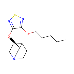 CCCCCOc1nsnc1O[C@@H]1CN2CCC1CC2 ZINC000001896193